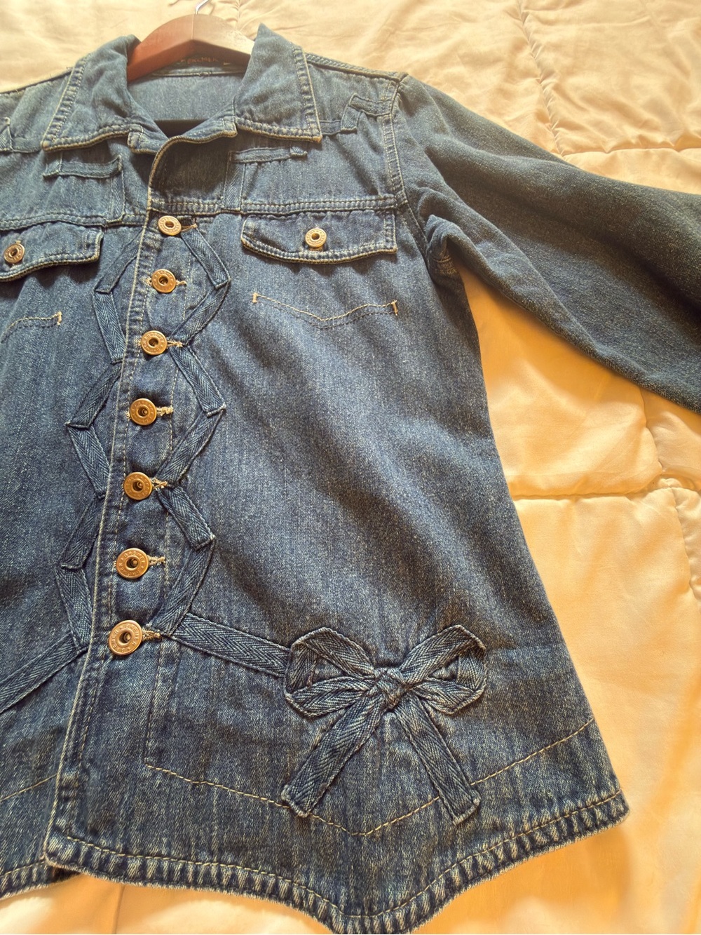 Brazilian Jeans Women's Dark Blue Denim Button-Front Jacket size 42